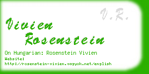 vivien rosenstein business card